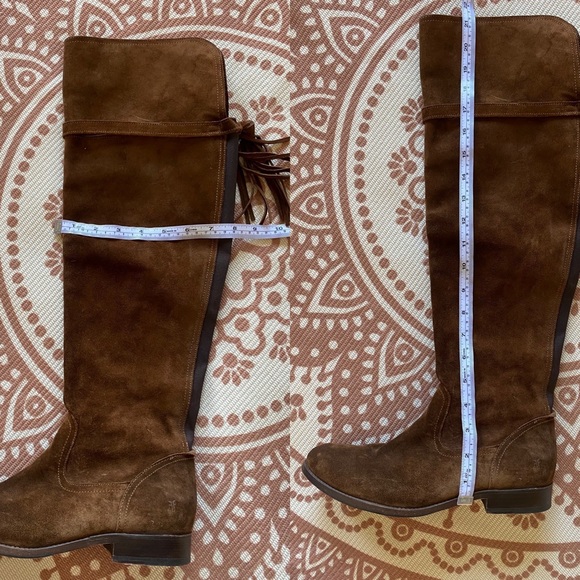 Frye/ Brown Suede Molly Over The Knee Boots - Picture 7 of 7